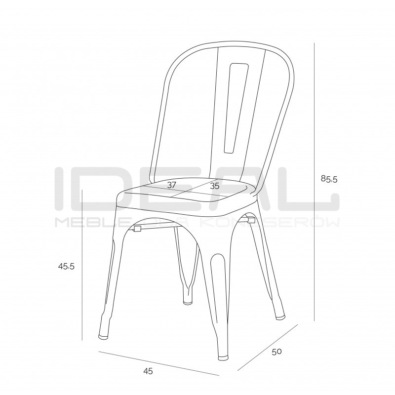 Krzesło Paris  Antique Inspirowane Tolix