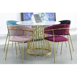 Krzesło Glamour Kubełkowe Margo