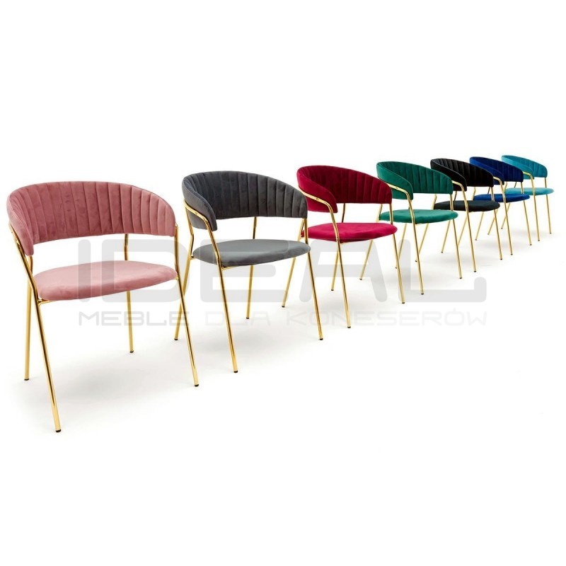 Krzesło Glamour Kubełkowe Margo