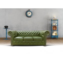 Sofa Chesterfield Classic XL Skóra 3 os.