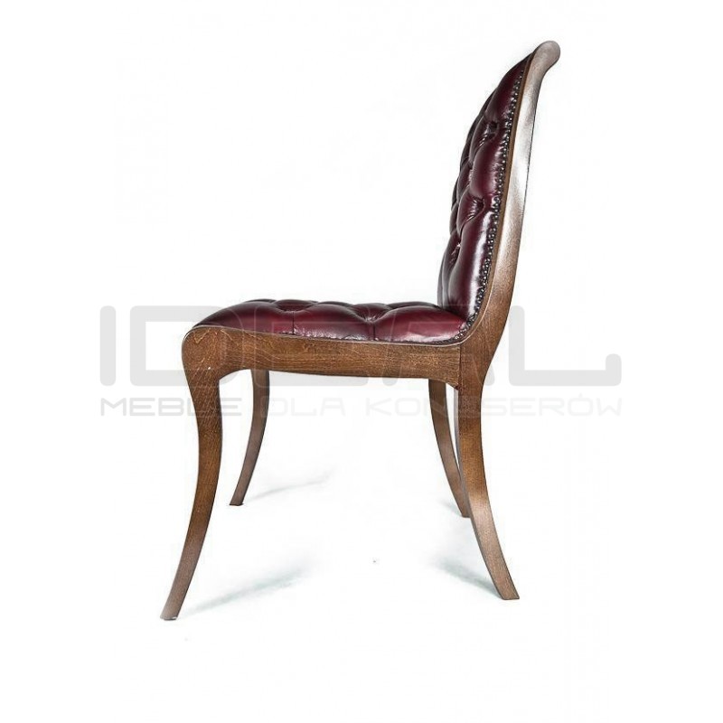 Krzesło Chesterfield Henry Plus w skórze