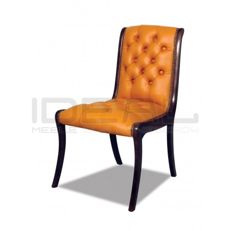 Krzesło Chesterfield Henry Plus w skórze