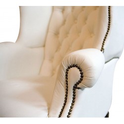 Fotel Uszak Chesterfield Lord Skóra