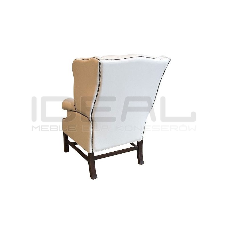 Fotel Uszak Chesterfield Lord Skóra