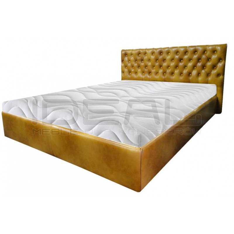 Łóżko Chesterfield Classic Skóra 180x200 cm