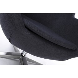 Fotel inspirowany projektem Egg szeroki (tkanina)