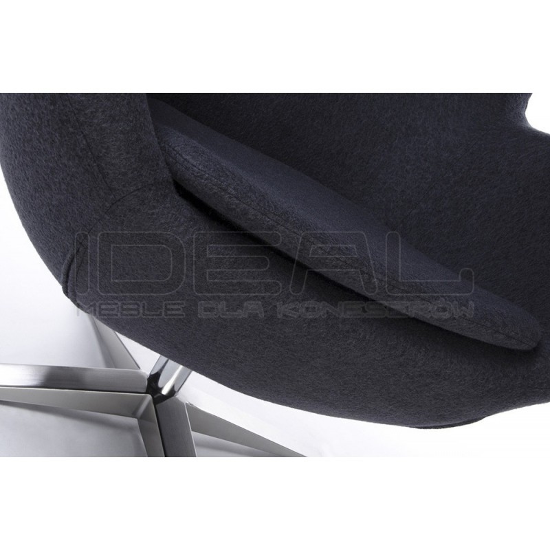 Fotel inspirowany projektem Egg szeroki (tkanina)