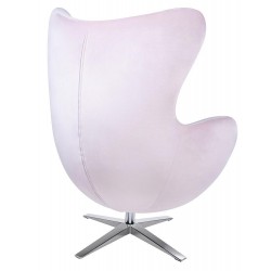 Fotel inspirowany projektem Egg szeroki velvet (tkanina welur)