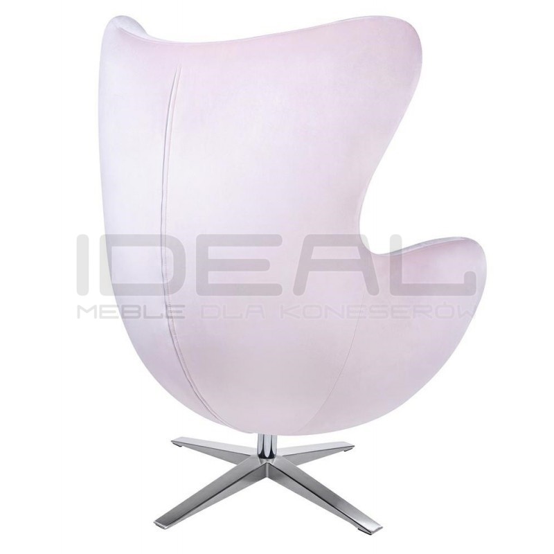 Fotel inspirowany projektem Egg szeroki velvet (tkanina welur)