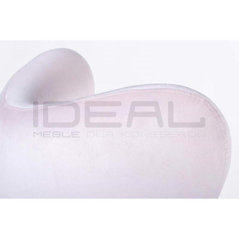 Fotel inspirowany projektem Egg szeroki velvet (tkanina welur)