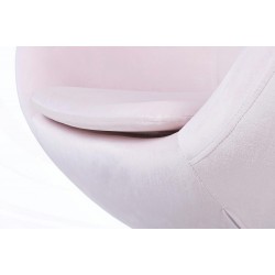 Fotel inspirowany projektem Egg szeroki velvet (tkanina welur)