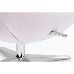 Fotel inspirowany projektem Egg szeroki velvet (tkanina welur)