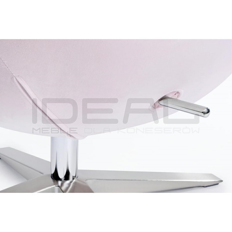 Fotel inspirowany projektem Egg szeroki velvet (tkanina welur)