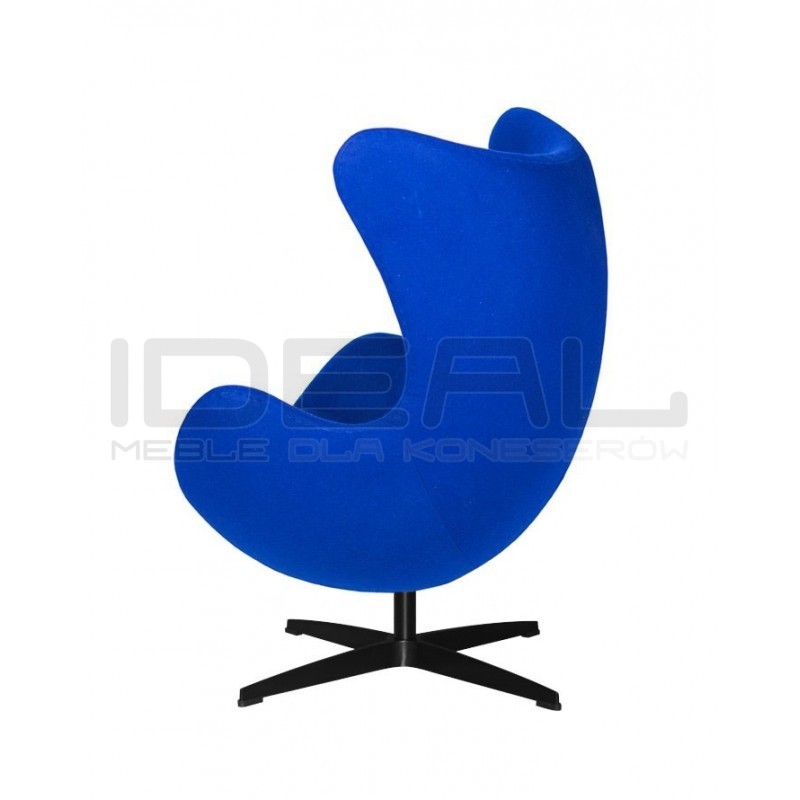 Fotel Egg classic wełna czarna podstawa