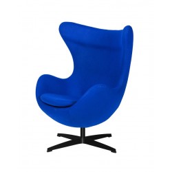 Fotel Egg classic wełna czarna podstawa