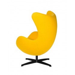 Fotel Egg classic wełna czarna podstawa