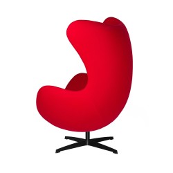 Fotel Egg classic wełna czarna podstawa