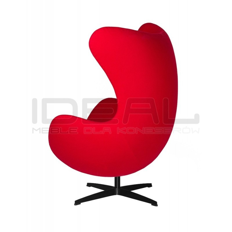 Fotel Egg classic wełna czarna podstawa