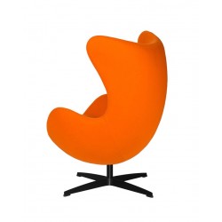 Fotel Egg classic wełna czarna podstawa