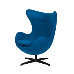 Fotel Egg classic wełna czarna podstawa