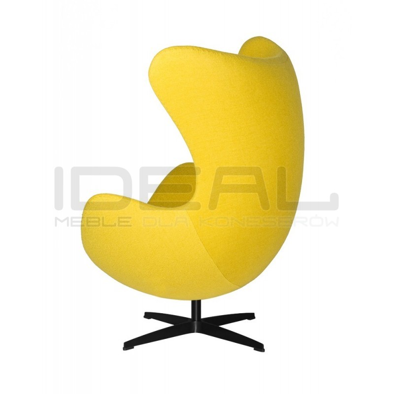 Fotel Egg classic wełna czarna podstawa