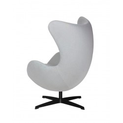 Fotel Egg classic wełna czarna podstawa