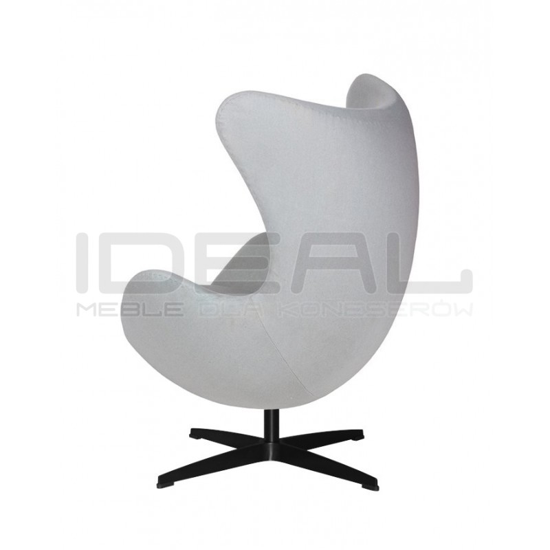 Fotel Egg classic wełna czarna podstawa