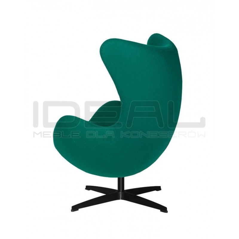 Fotel Egg classic wełna czarna podstawa