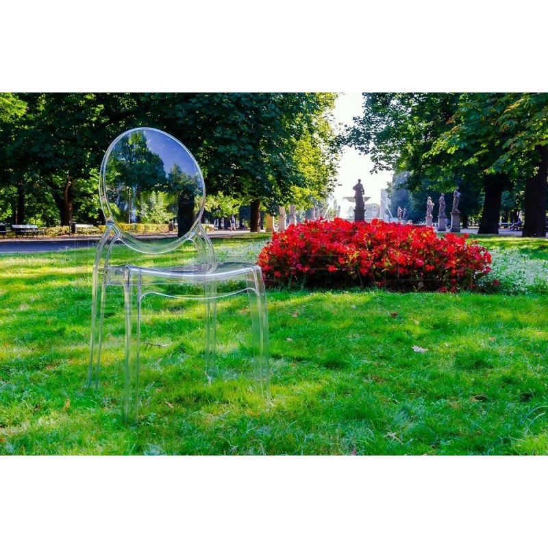 Krzesło przezroczyste ELIZABETH - poliwęglan