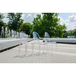 Krzesło przezroczyste ELIZABETH - poliwęglan