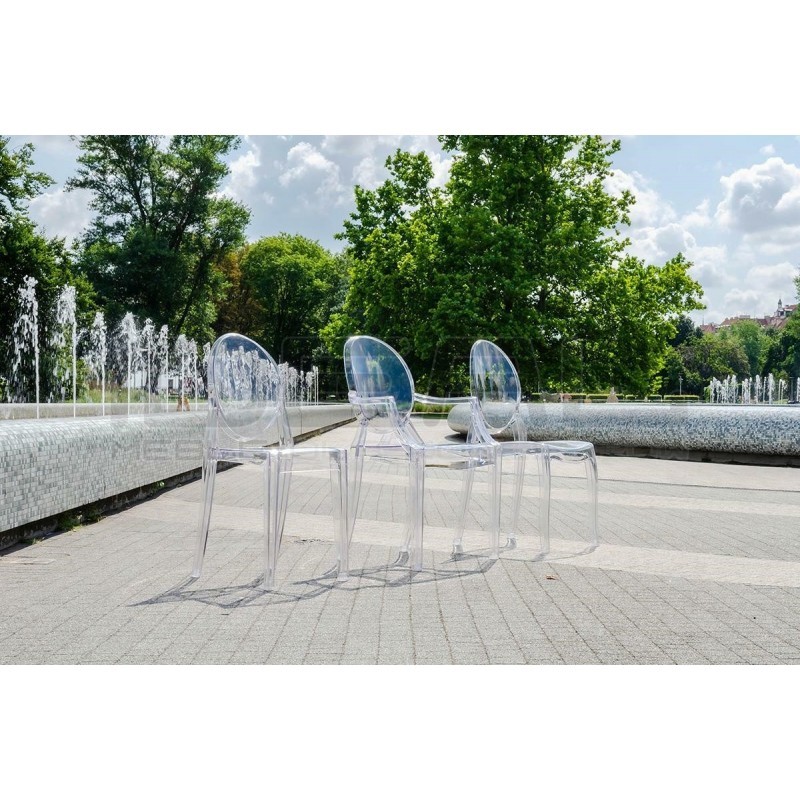 Krzesło przezroczyste ELIZABETH - poliwęglan