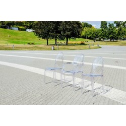 Krzesło przezroczyste ELIZABETH - poliwęglan