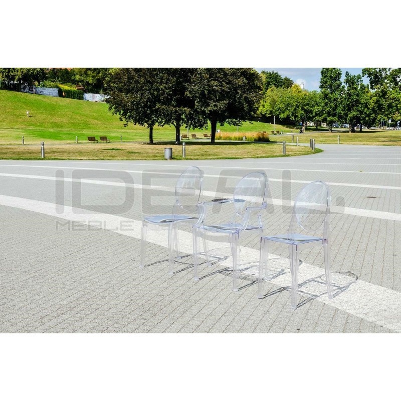 Krzesło przezroczyste ELIZABETH - poliwęglan
