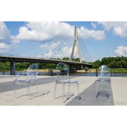 Krzesło przezroczyste ELIZABETH - poliwęglan