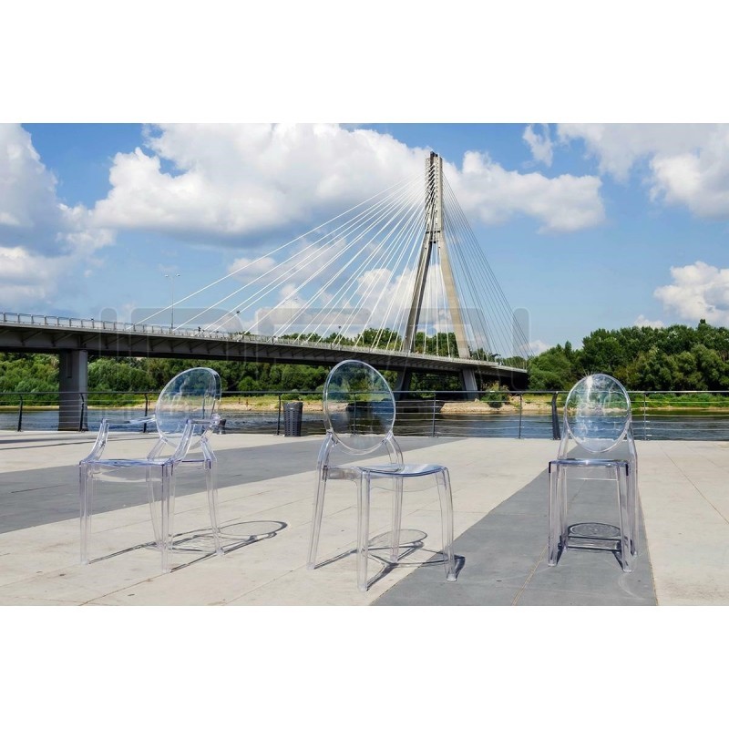 Krzesło przezroczyste ELIZABETH - poliwęglan