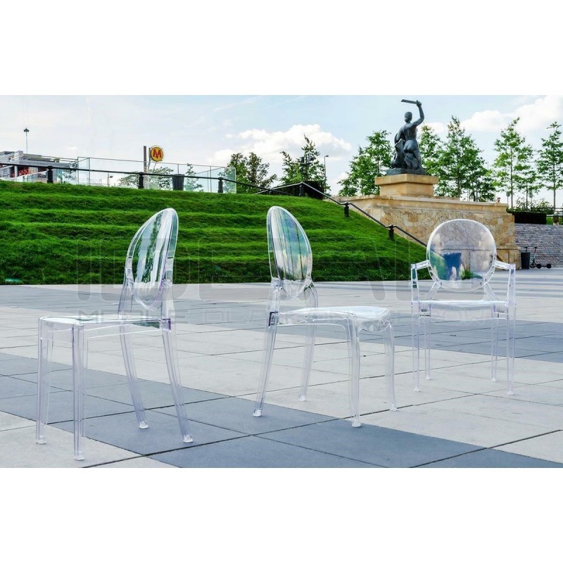 Krzesło przezroczyste ELIZABETH - poliwęglan