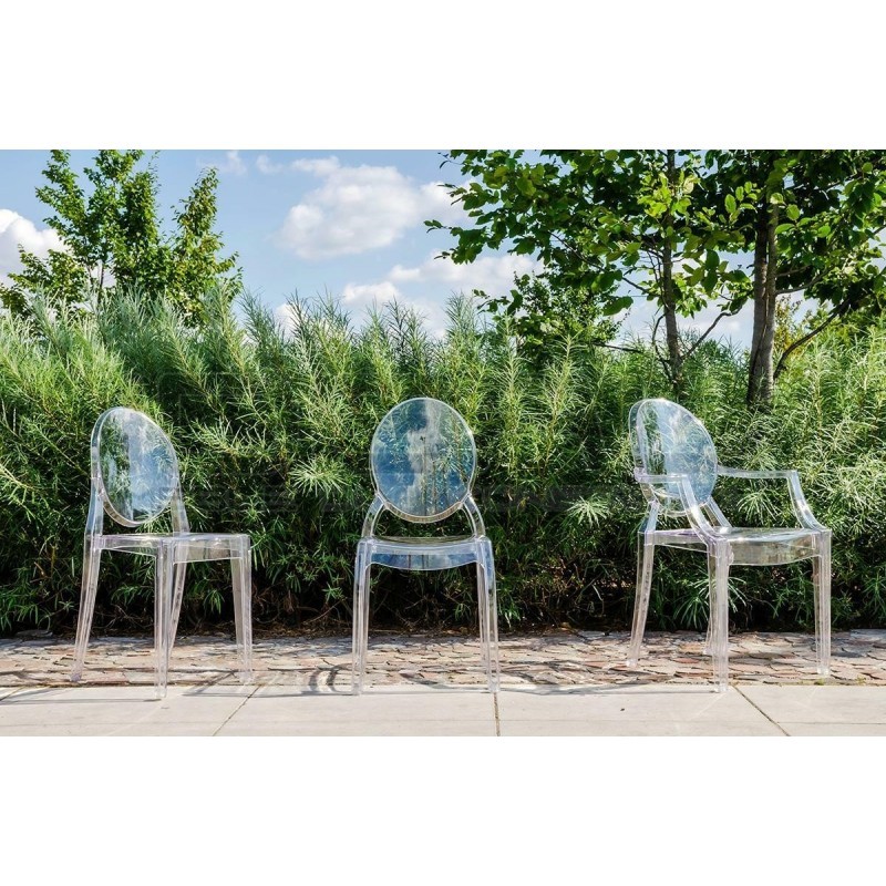 Krzesło przezroczyste ELIZABETH - poliwęglan