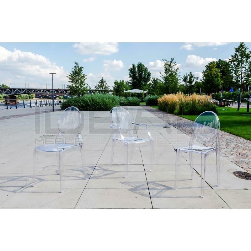 Krzesło przezroczyste ELIZABETH - poliwęglan