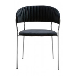 Krzesło Glamour Kubełkowe Margo chrom