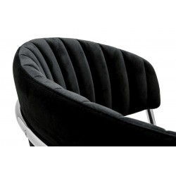 Krzesło Glamour Kubełkowe Margo chrom