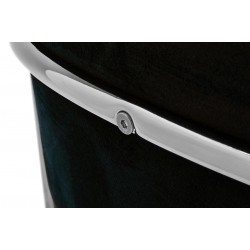 Krzesło Glamour Kubełkowe Margo chrom