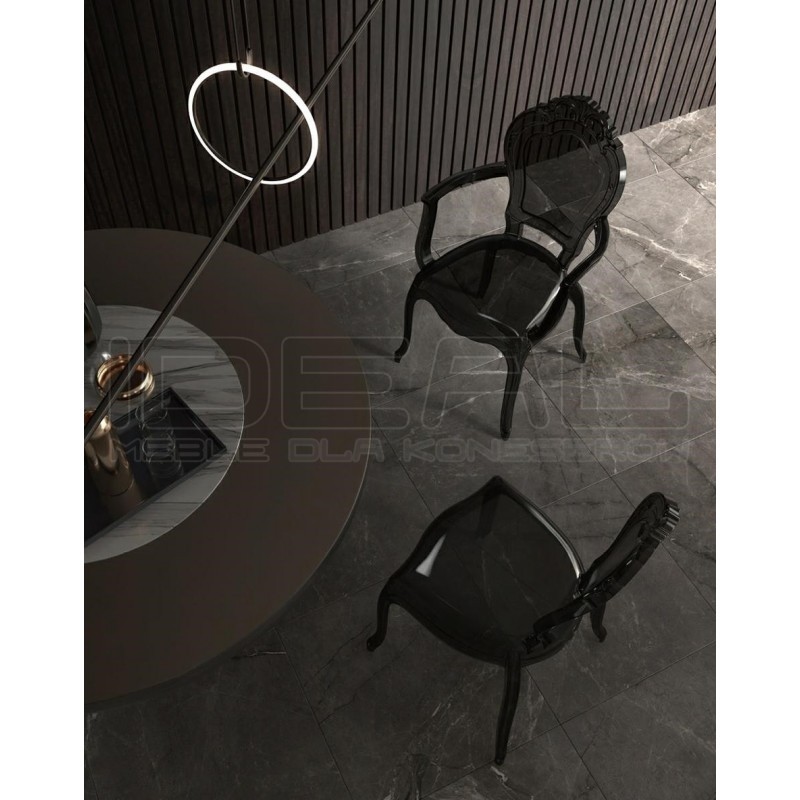 Krzesło glamour przezroczyste KING