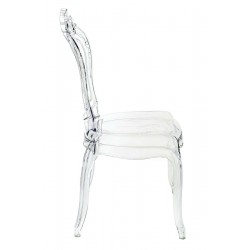 Krzesło glamour przezroczyste KING