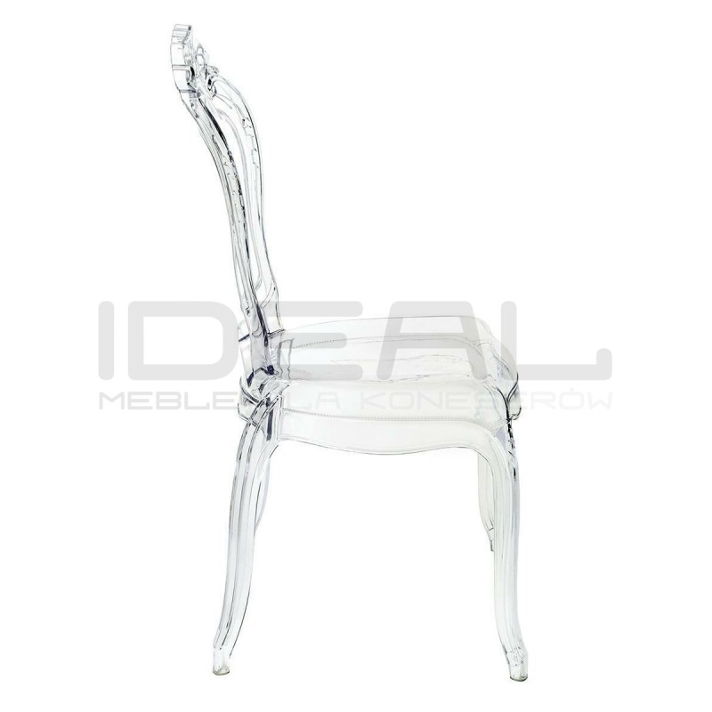Krzesło glamour przezroczyste KING