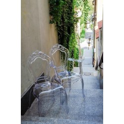 Krzesło glamour przezroczyste KING