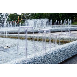 Stołek przezroczysty Charles