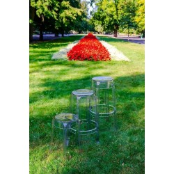 Stołek przezroczysty Charles