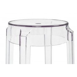 Stołek przezroczysty Charles