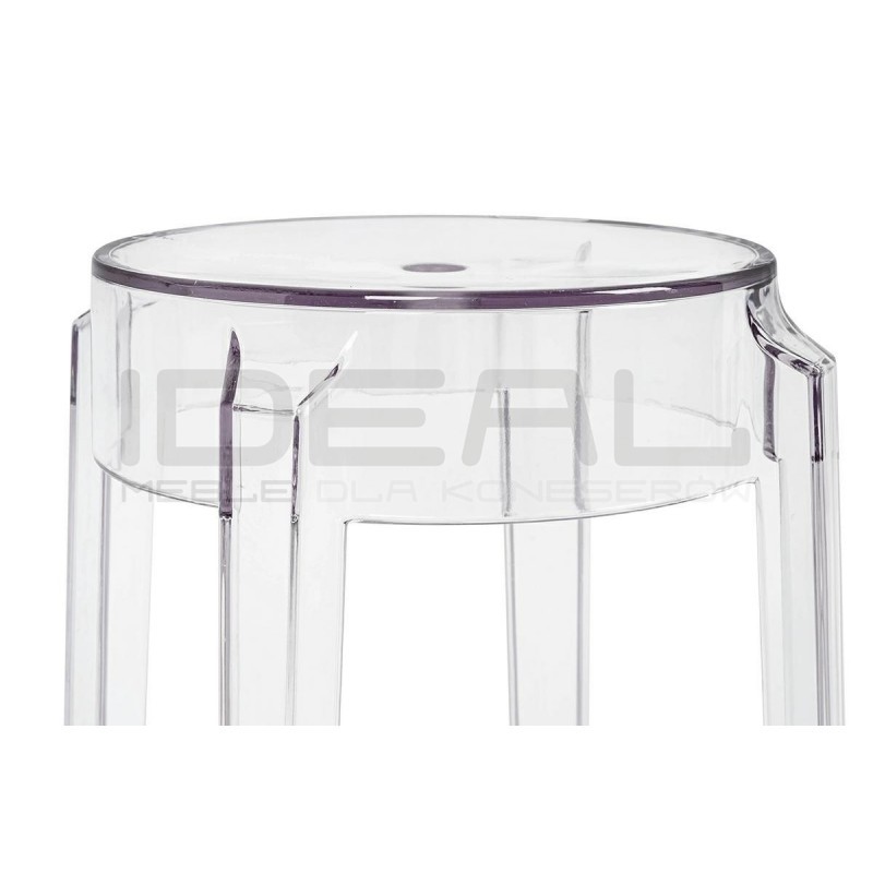 Stołek przezroczysty Charles