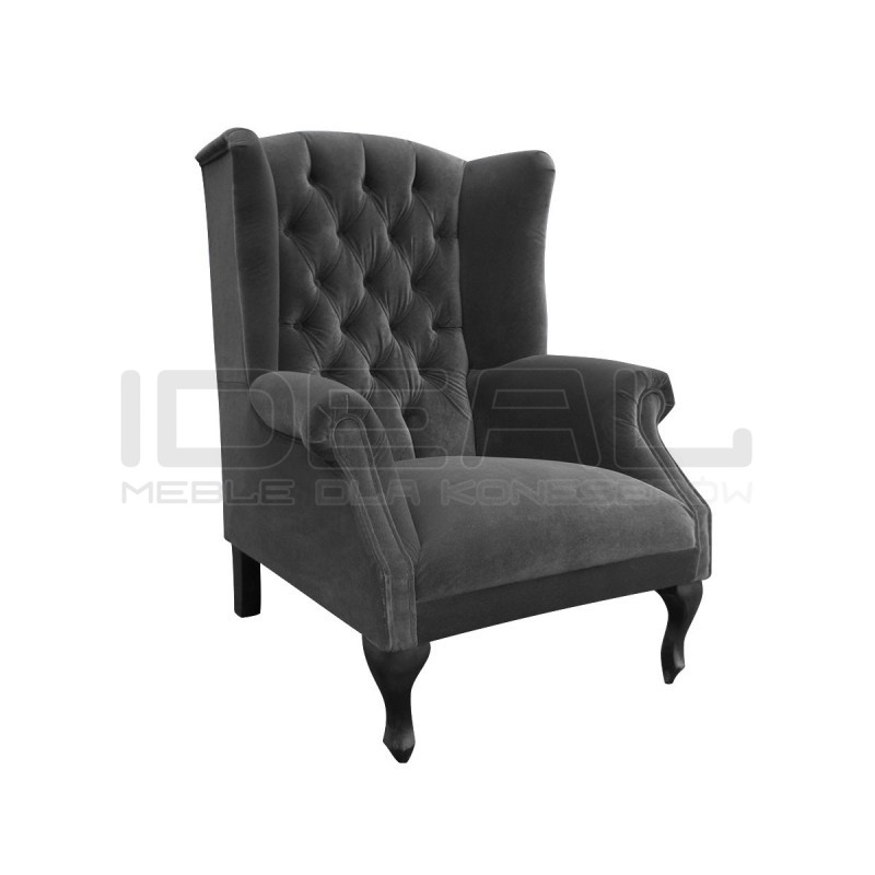 Fotel Uszak Chesterfield Szerlok
